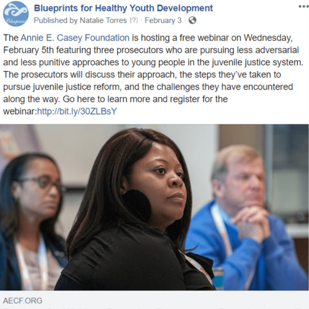 Social media writing I did for Blueprints for Healthy Youth Development for Instagram. 