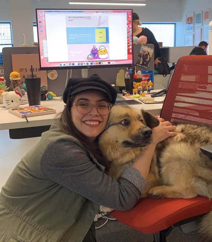 Marjorie Santos (The person who was interviewed for my article) poses at the Sanrio office where she was the Brand marketing and Influencer Specialist. 